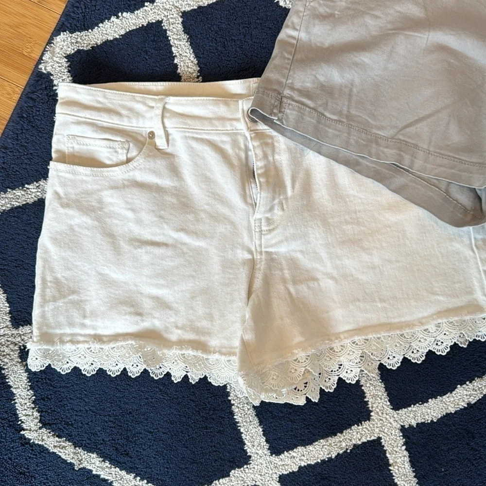 Two pairs of New York and Company Casual Shorts